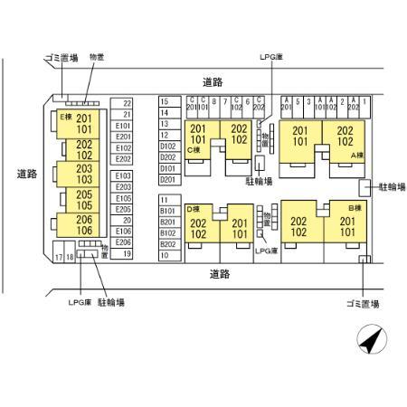 ★D-room★インターネットWi-Fi無料★シャルム ガーデンE