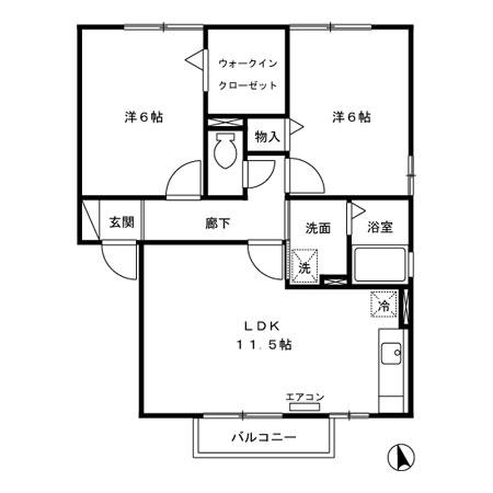 ★D-room★インターネットWi-Fi無料★グランヴィラージュC