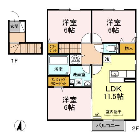★D-room★オール電化★ペット可(小型犬)★グラン フォートA
