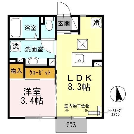 ★D-room★ヴィラ・モンテローザC