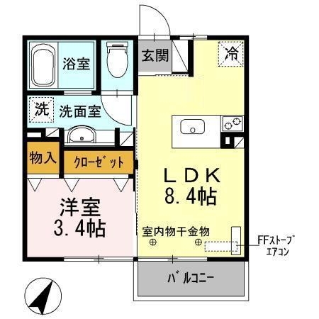 ★D-room★アヴェニール白銀B