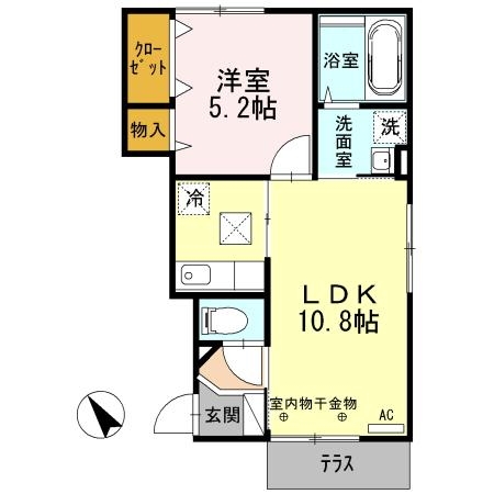 ★D-room★インターネット無料★エーフ・ヒルズ