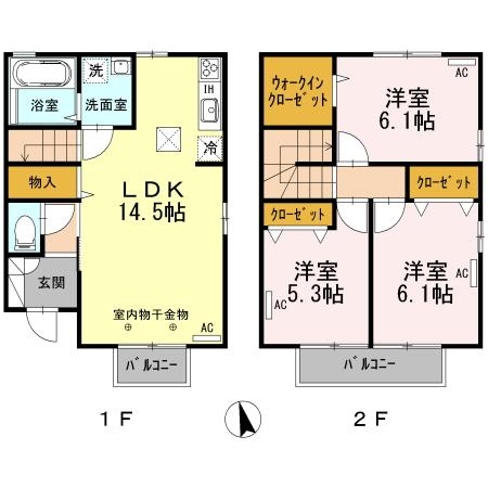 ★D-room★オール電化★インターネット無料★シャンテ沼館B