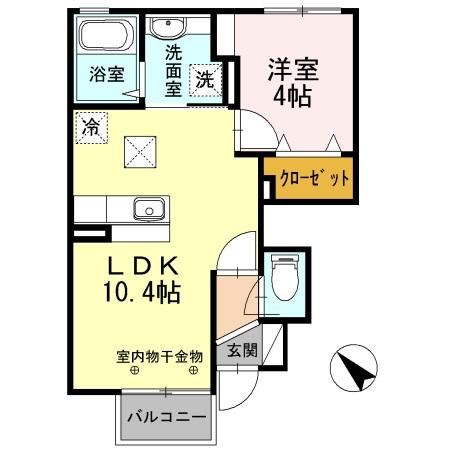 ★D-room★インターネット無料★エクセルレジデンスA
