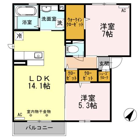 ★D-room★インターネット無料★ブランディアB