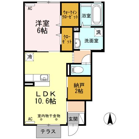 ★D-room★インターネット無料★オルテンシアA