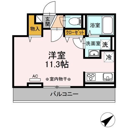 ★D-room★インターネット無料★グレイスコート YKY