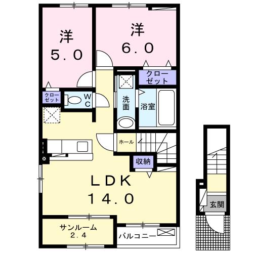 ★大東建託★ペット可(犬・猫)★インターネット無料★エヴァーグリーンD